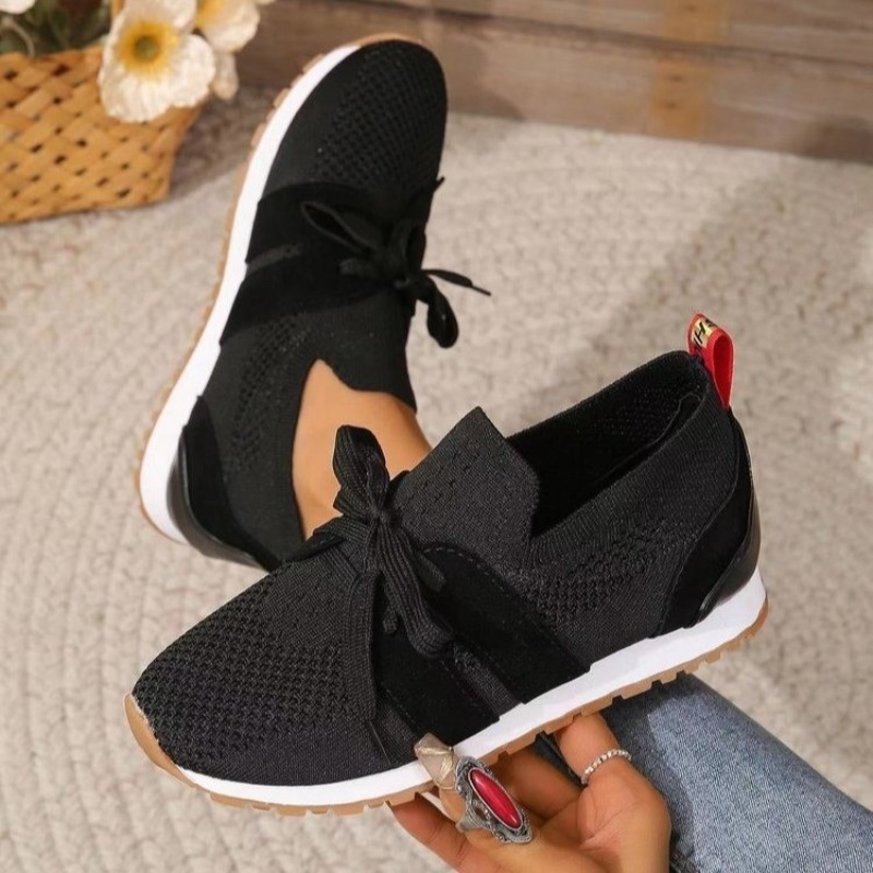 Nuevas zapatillas De deporte t - Knit Fabric Lace Up Sneakers reseña y precio