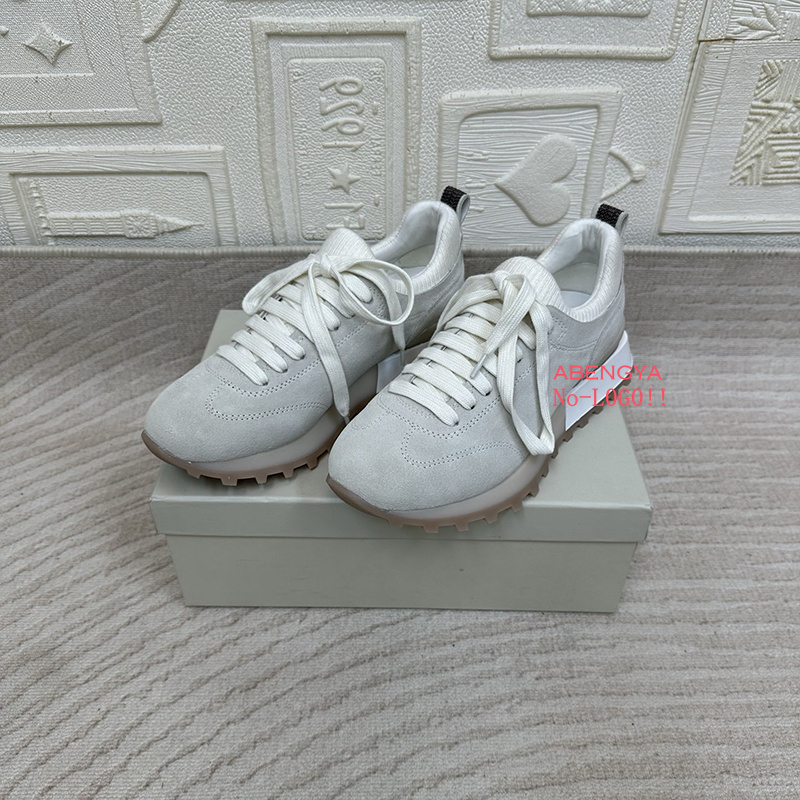 2025 zapatos mocasines planos  - Knit Fabric Lace Up Sneakers reseña y precio